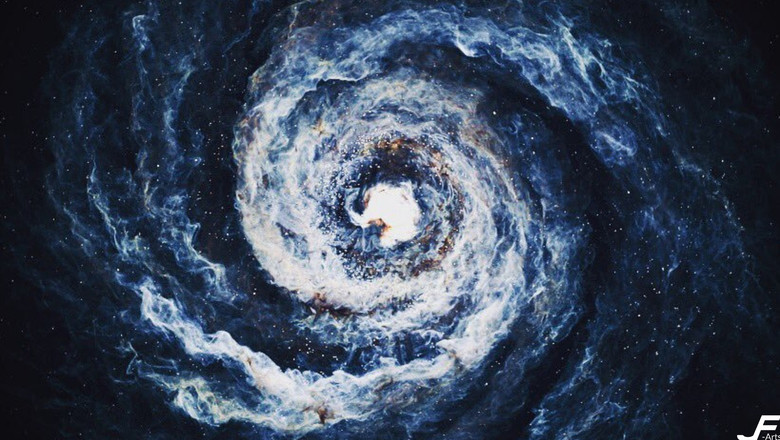 krakatoa color rainbow paint pixel particle space milky way white blue